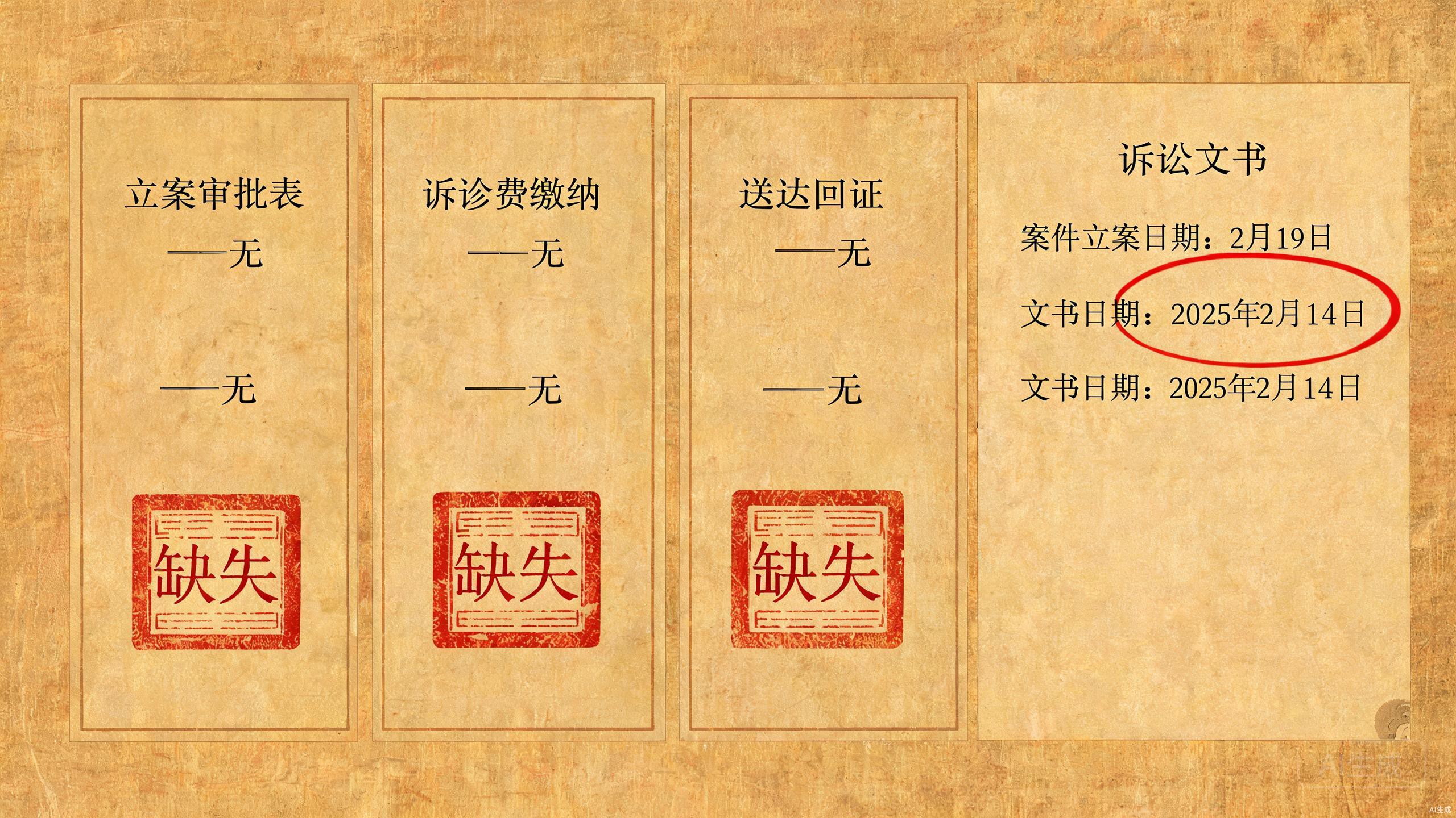 反诉状三缺二