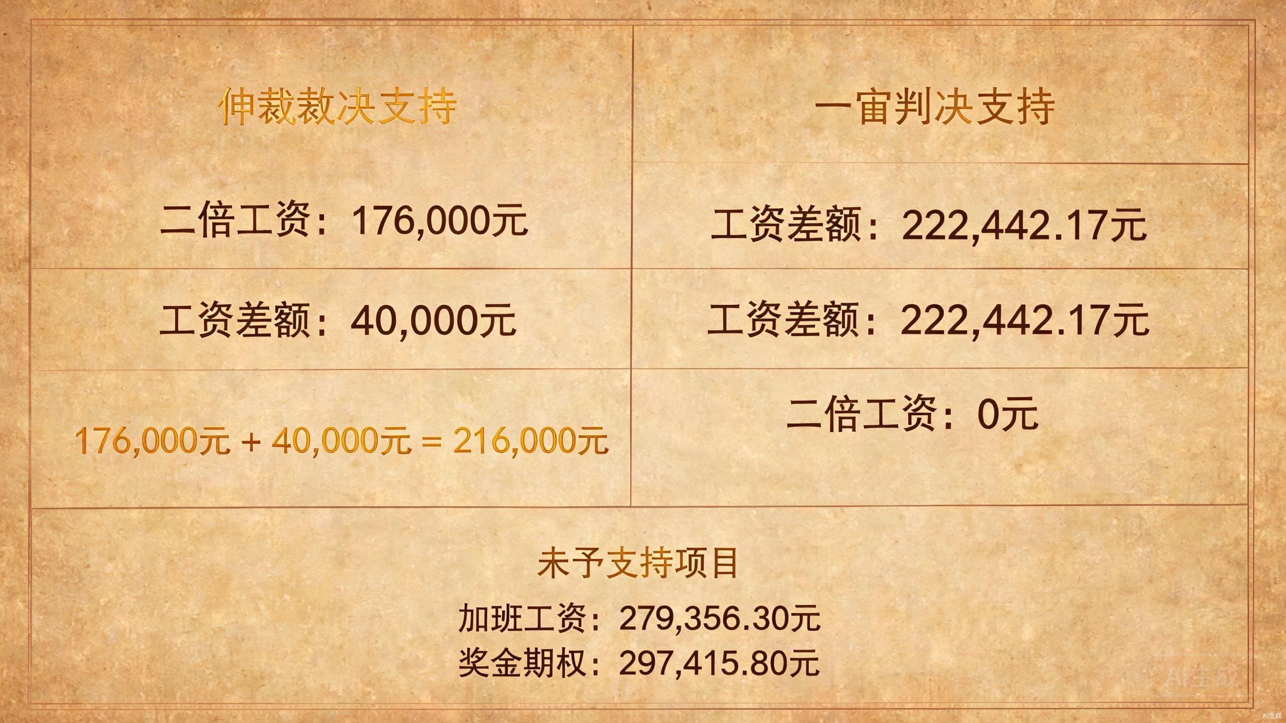 金额对比