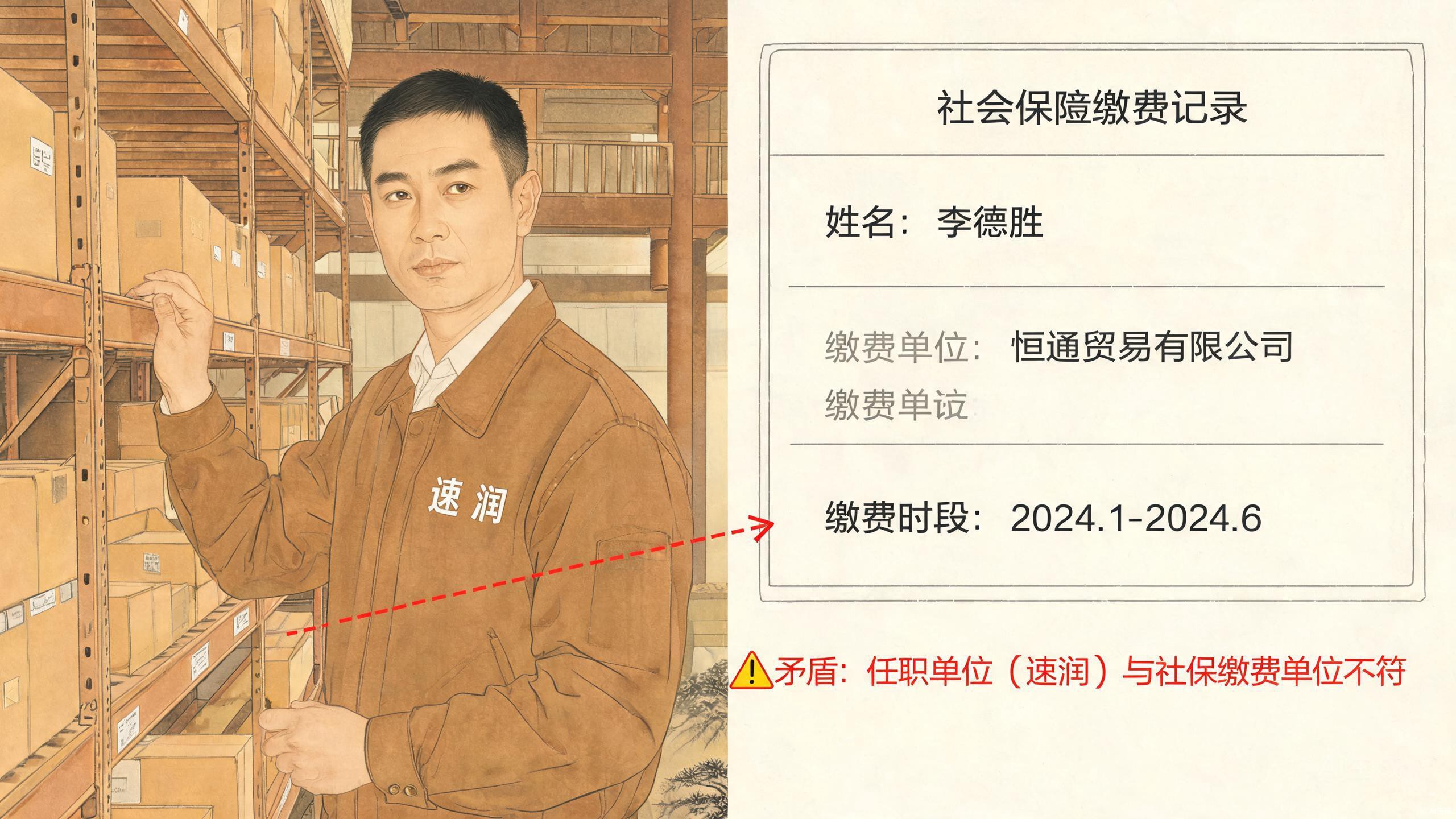 李德生穿速润工装