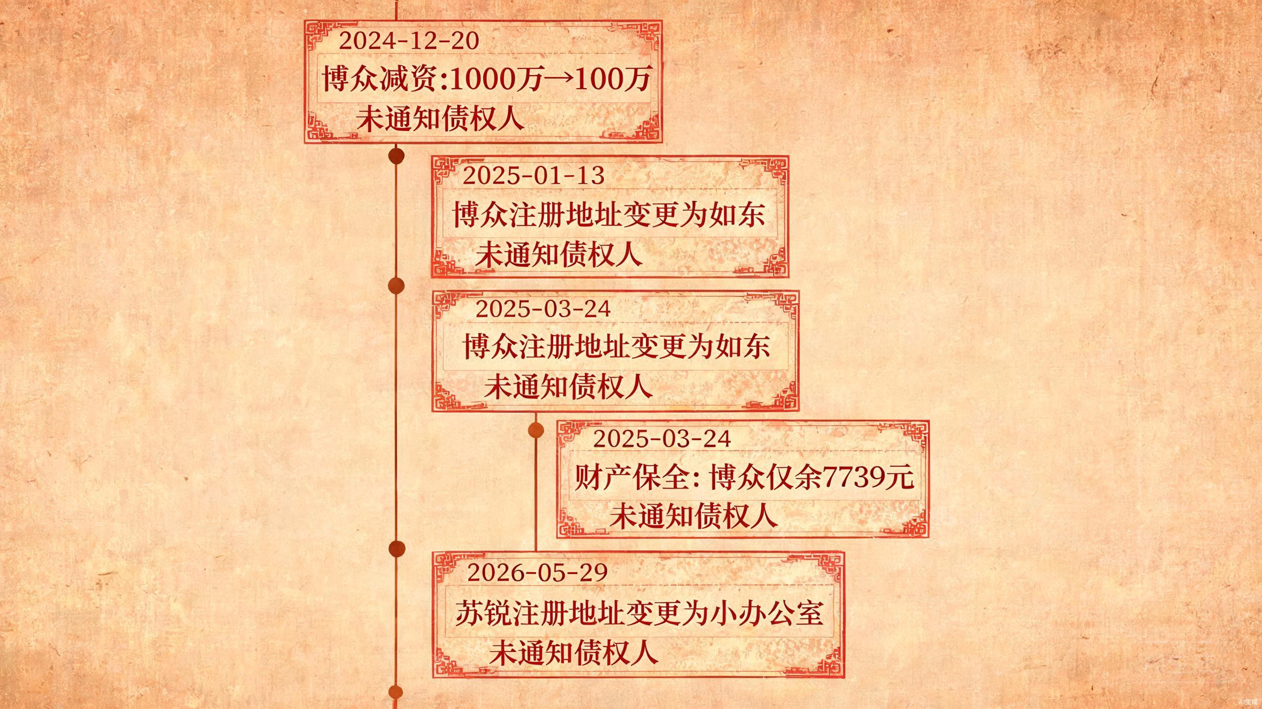 财产转移时间线