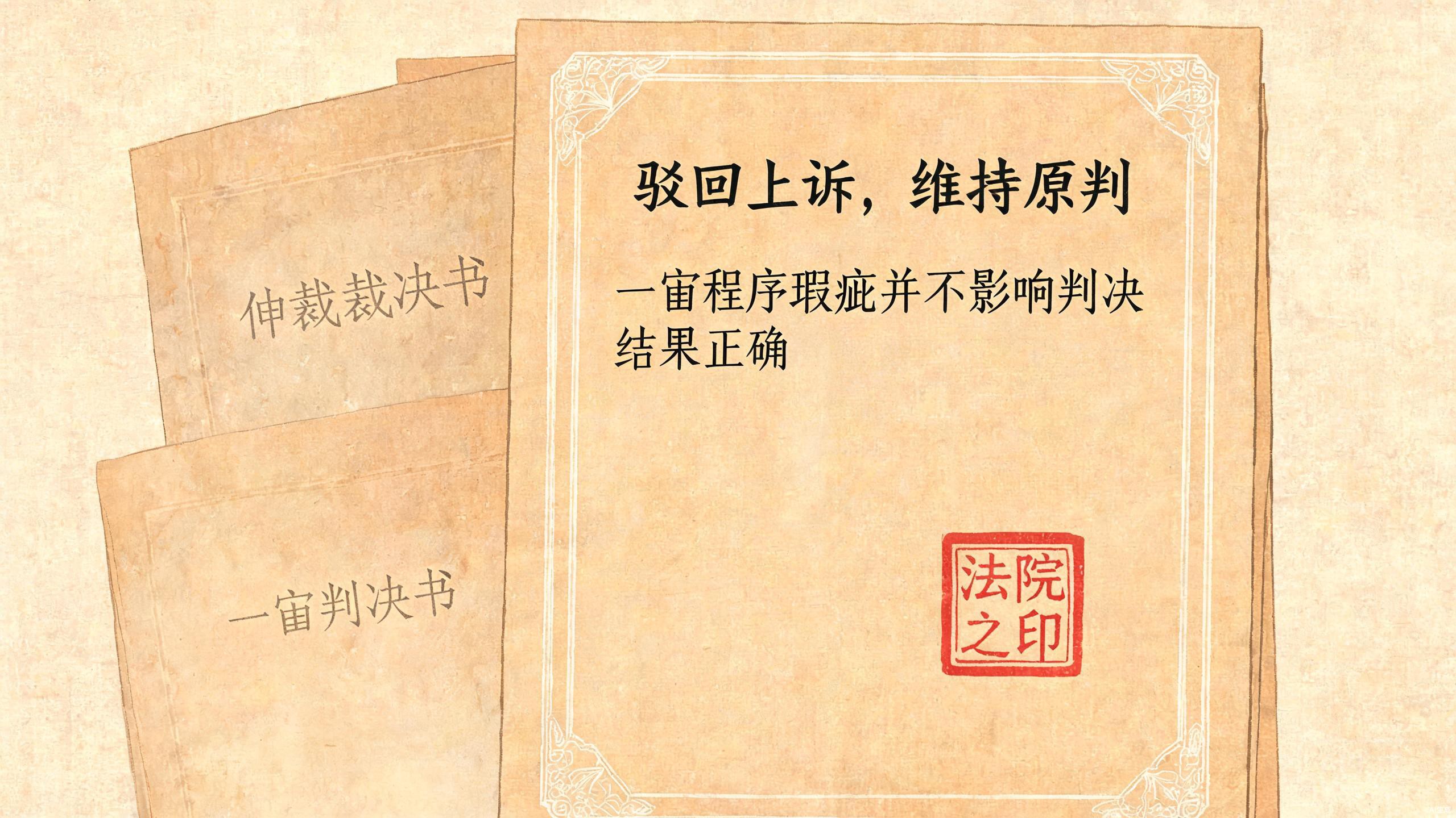 二审判决驳回