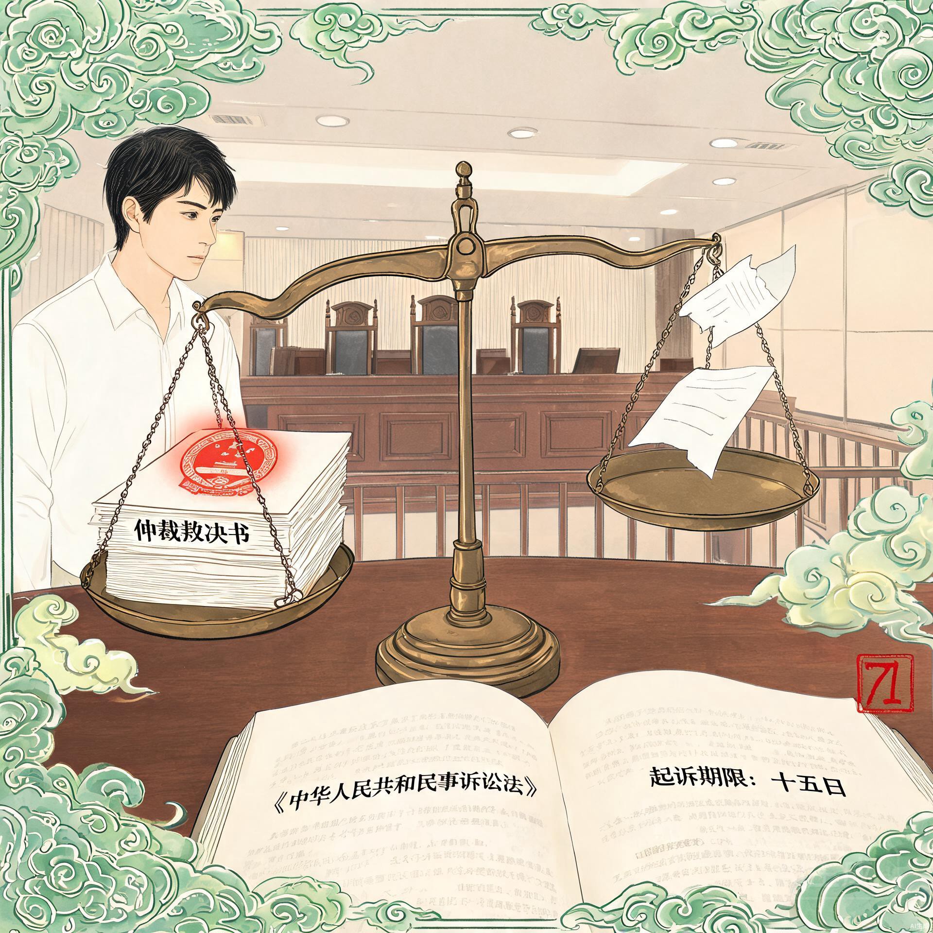仲裁裁决既判力天平