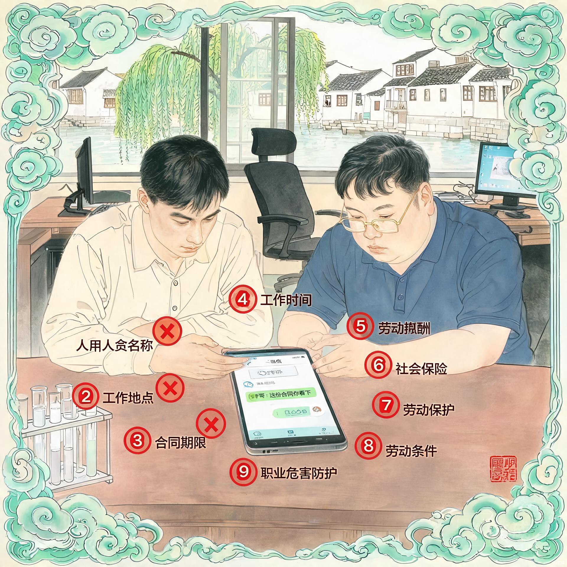 微信Offer九项条款对照
